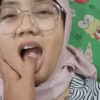 RAHAYU Hijab Kena Crot Mulut