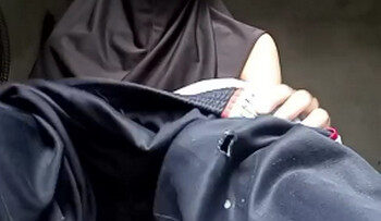 NUNING Hijab Pelajar Pamer Memek