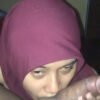 CEWE Hijab Merah Ngokop Kontol