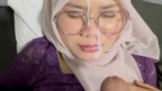 HIJAB Kebaya Ungu Ngewe Crot Muka