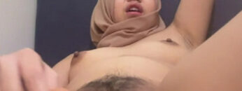 FITRI Hijab Colok Big DIldo Zoom Ke Kamera